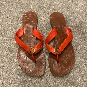 Orange size 8 Tory Burch Thora Sandal